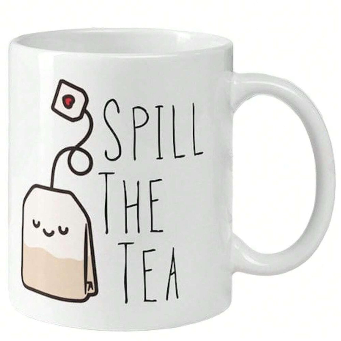 Spill The Tea Mug, Best Friend Mug, Bestie Mug, 11 Oz, Tea Lover Mug, Funny Tea Gift, Gifts For Girlfriend, Sarcastic Mugs