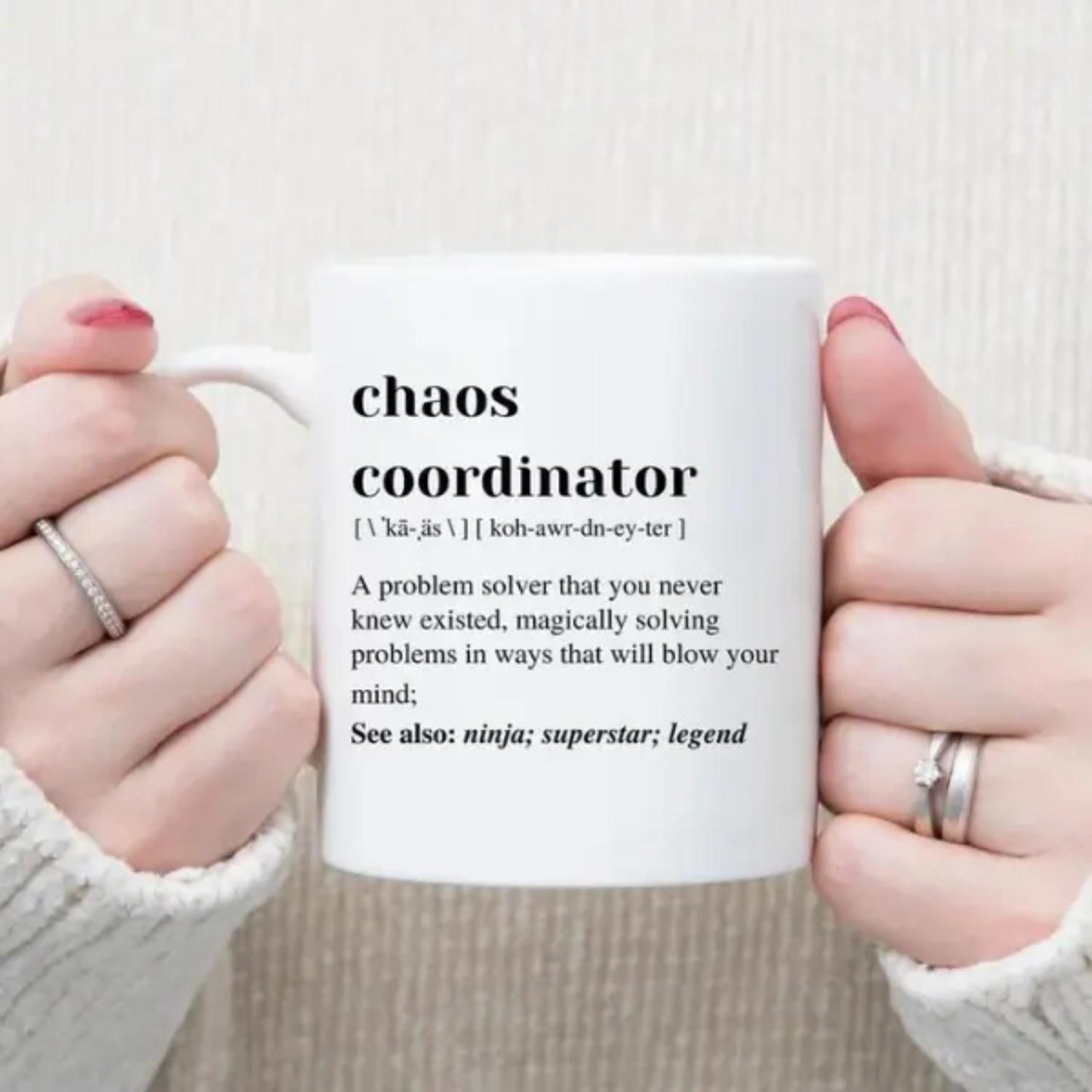 Chaos Coordinator, Boss Mug, Funny Boss Day Gift, Office Manager Appreciation, Christmas Gift Idea, Funny Office Mug, Supervisor, Team Gift