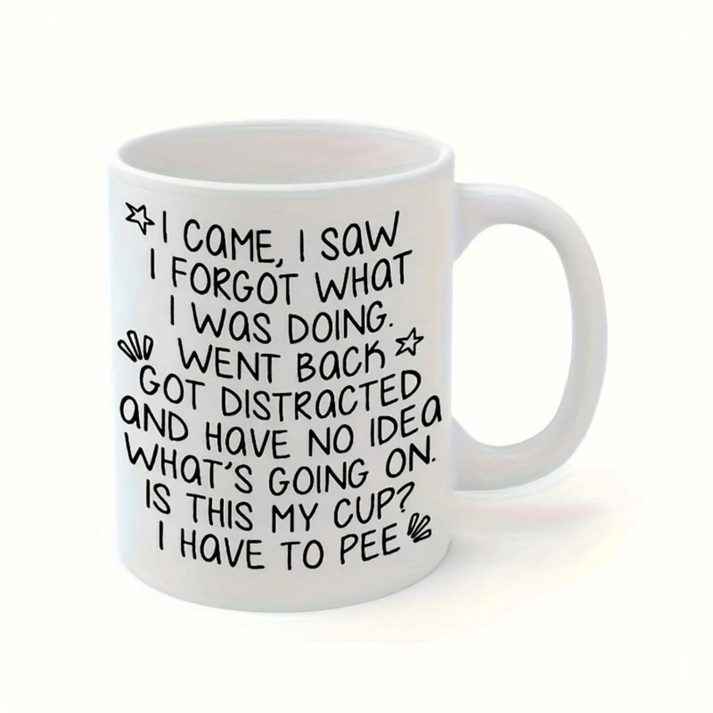 Relatable Chaos Humor Mug | "I Came, I Saw, I Forgot What I Was Doing" 11OZ Cup