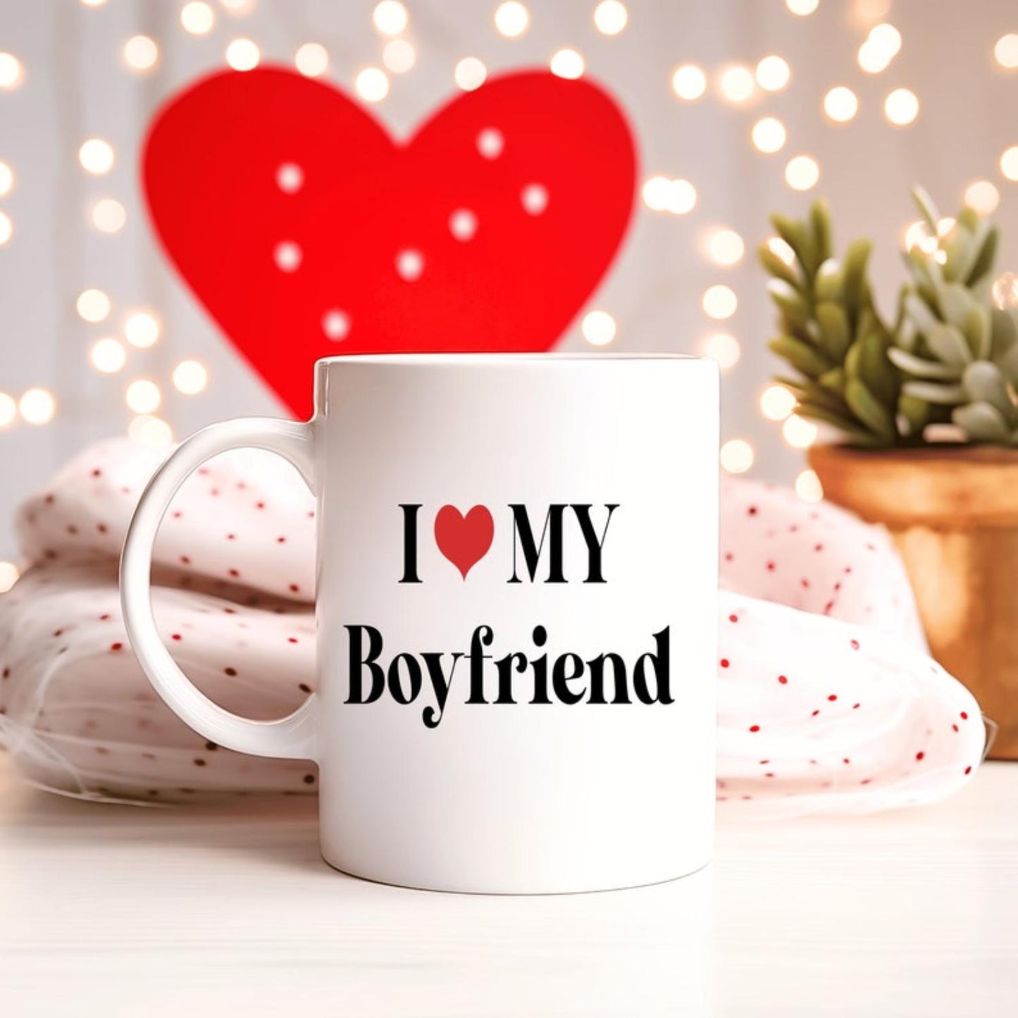 I Love My Boyfriend Mug, Valentine's Day Gift