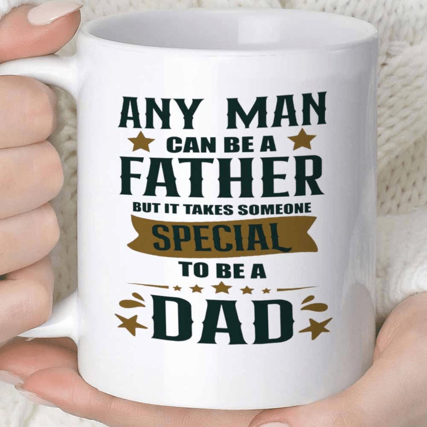 1pc Novelty Special Dad Father Mug | 11OZ 360ML Ceramic Coffee and Juice Cup, Fun Gift, Multipurpose Use, Reusable