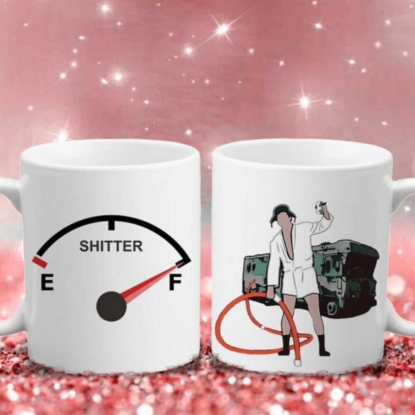 1 Pc, 11oz Shitter's Full, Christmas Vacation, Color Accent Mug