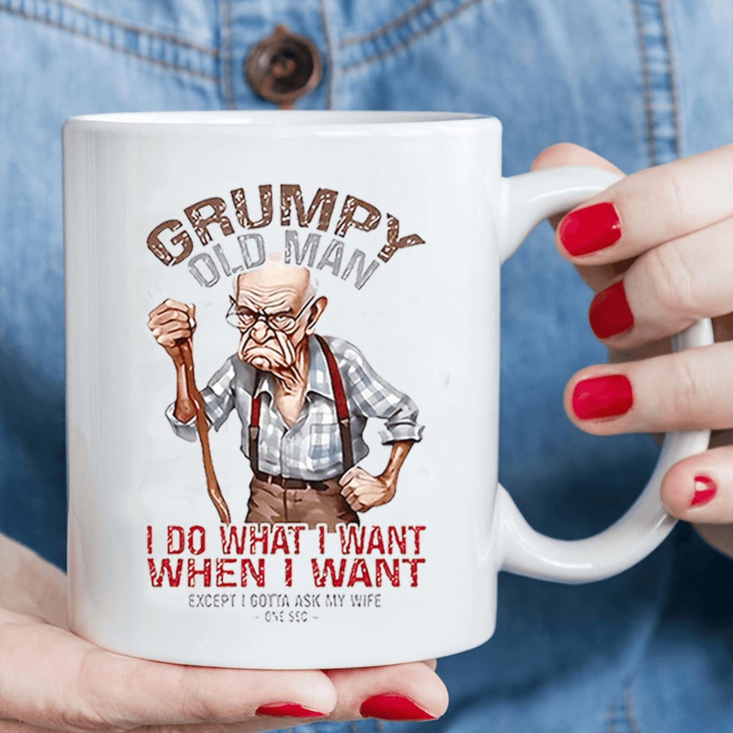 Funny for Man Ceramic Coffee Cup - Insulated & Reusable, Dishwasher Safe with Face, Suitable for Coffee, Tea, Soup - Humorous Gift for Men &, Coffee Bar Accessory