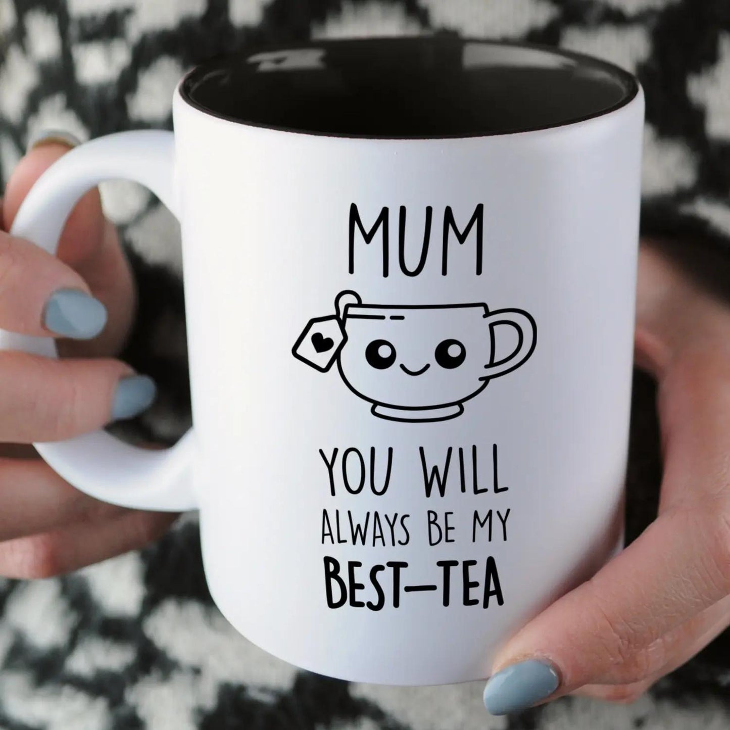 Mum You Will Always Be My Tea Mug, Mothers Day Present Cup, Tea Pun Coffee Mug, Funny Gifts For Mum, Tea Lover Gift Cup, 11 15oz Ceramic Cup