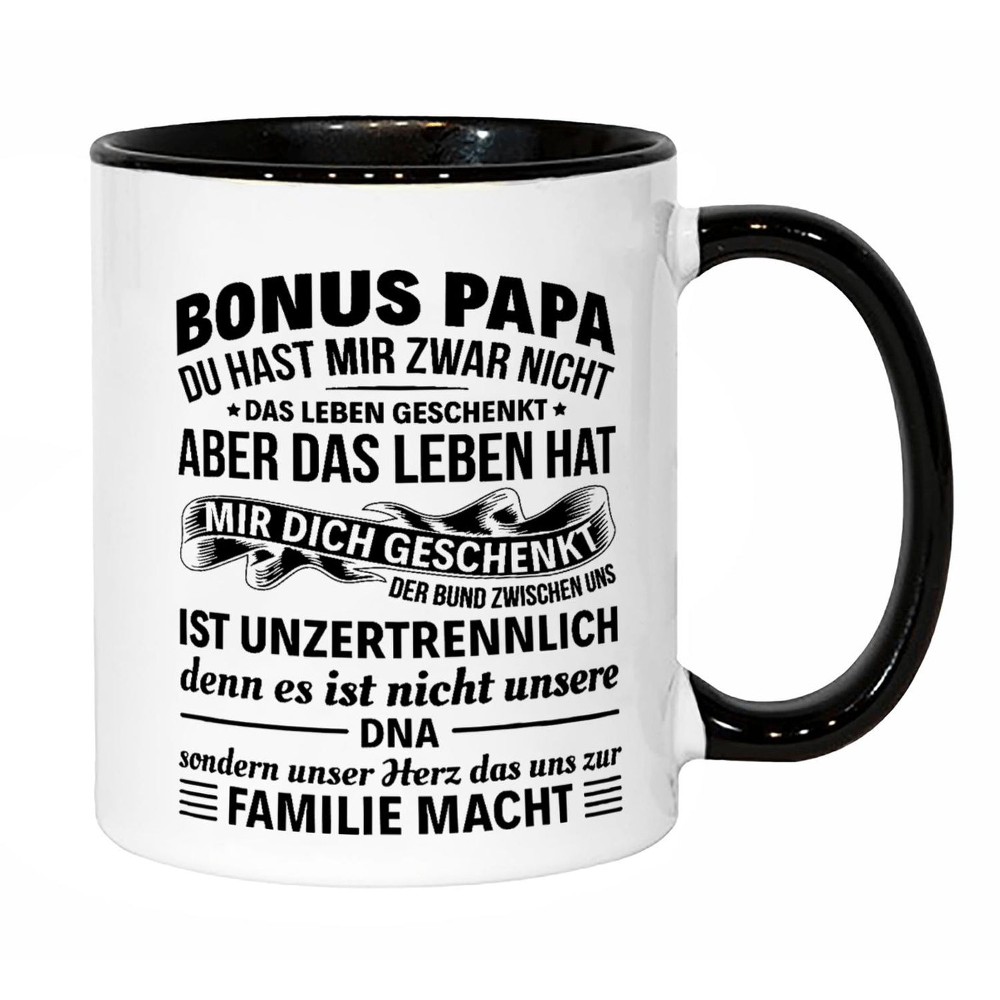 1pc German Ceramic Mug 11oz Microwave Safe Coffee Cup with Bonus Papa Design - Bilingual English/German Text, Father’s Day Gift for Stepdad, Dad, Family Matching Gift, Hand Wash Only, Family Gift Item | Humorous Mug Design | Durable Mug Design, Coffee Mug