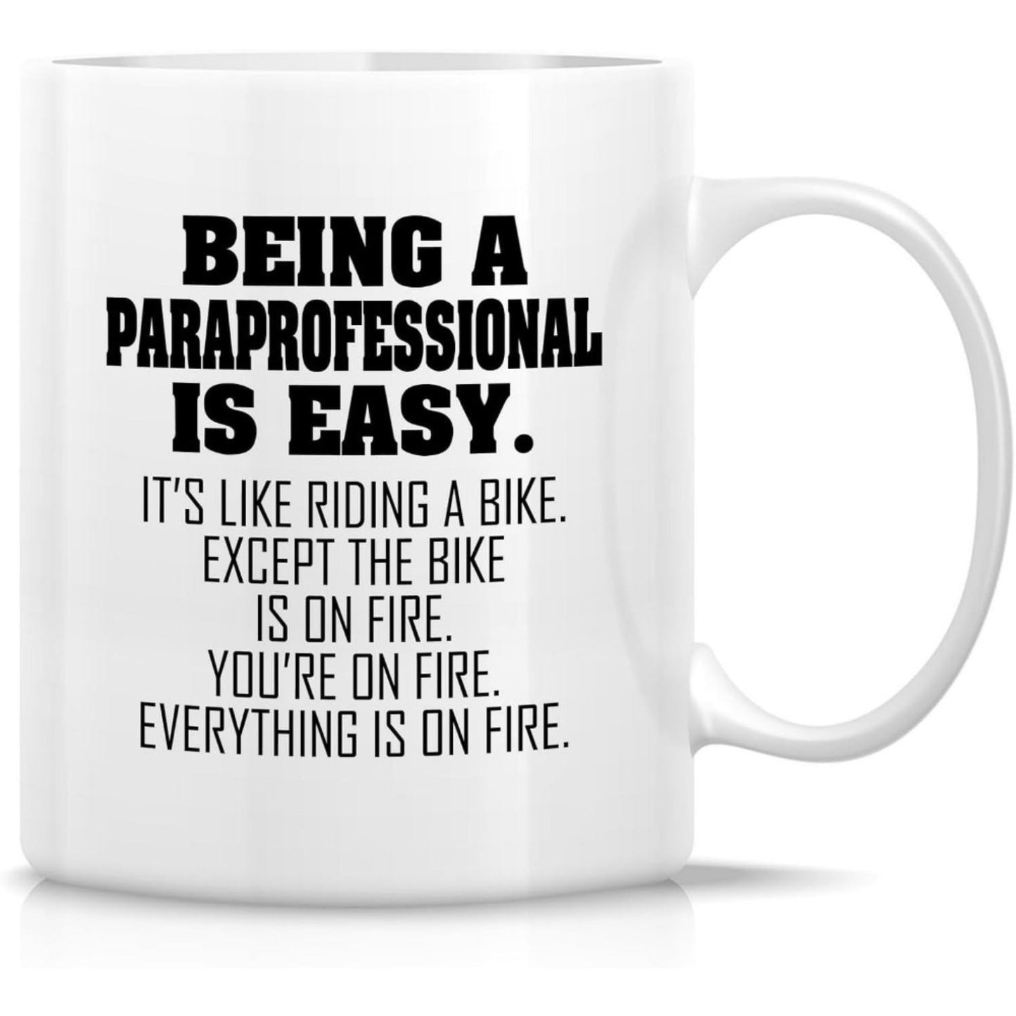 11oz Funny Paraprofessional Ceramic Mug - "Being a Para is Easy" Humorous Sarcastic Design - Perfect Gift for Teaching Assistants, Paraeducators - Ideal for Birthdays, Teacher's Day, Thank You Gifts for Women - Dishwasher Safe