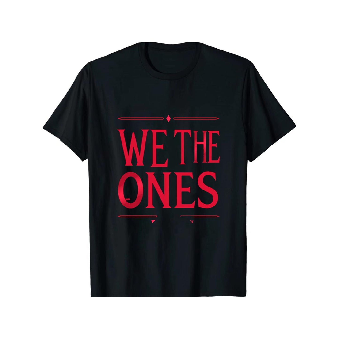 We The Ones WWE Logo T Shirt Red Background Style