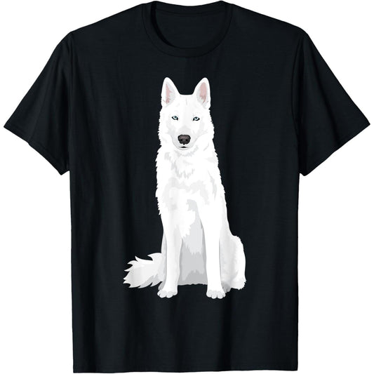 Adorable White Siberian Husky Sweet White Snow Dog TShirt