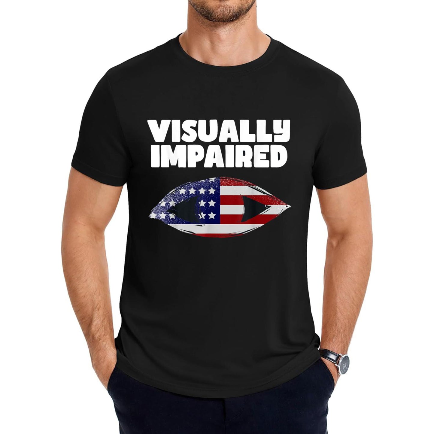 Awareness T-Shirt Highlighting Visual Impairment And Blindness