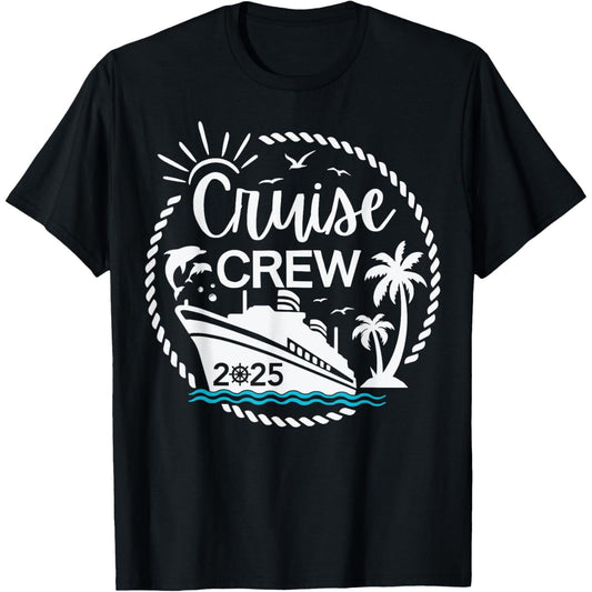 Family Friends Vacation Matching TShirt for Cruise Crew 2025 Sailing