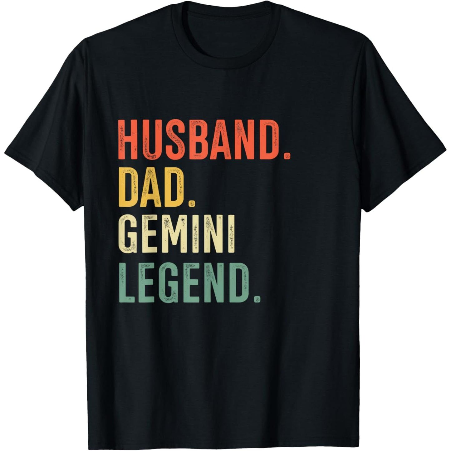Hilarious Mens Zodiac Sign Gemini Legend Vintage T-Shirt for Husbands and Dads