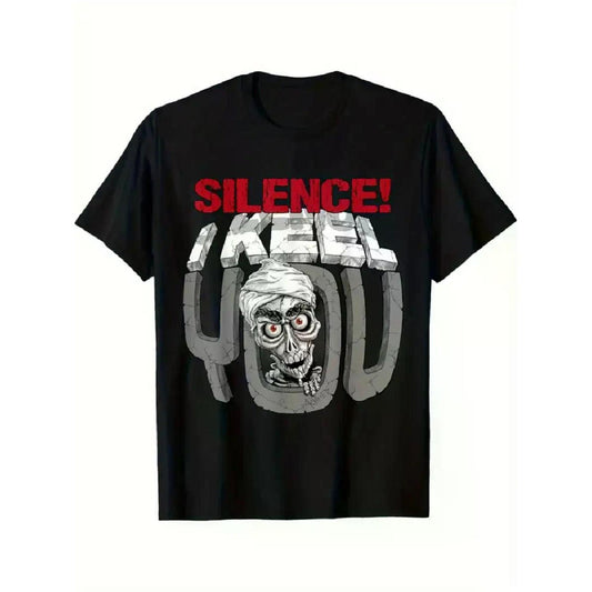 Men's Inspirational Silence I Keep You Graphic T Shirt Soft Cotton Crew Neck Stretch Fit