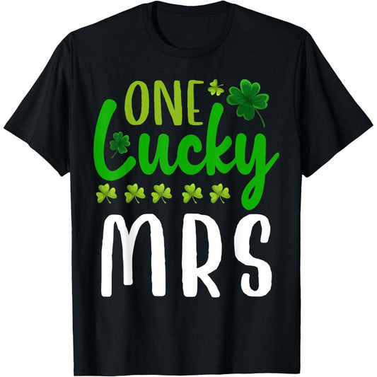 Fortunate Mrs St Patrick's Day Irish Shamrock T Shirt