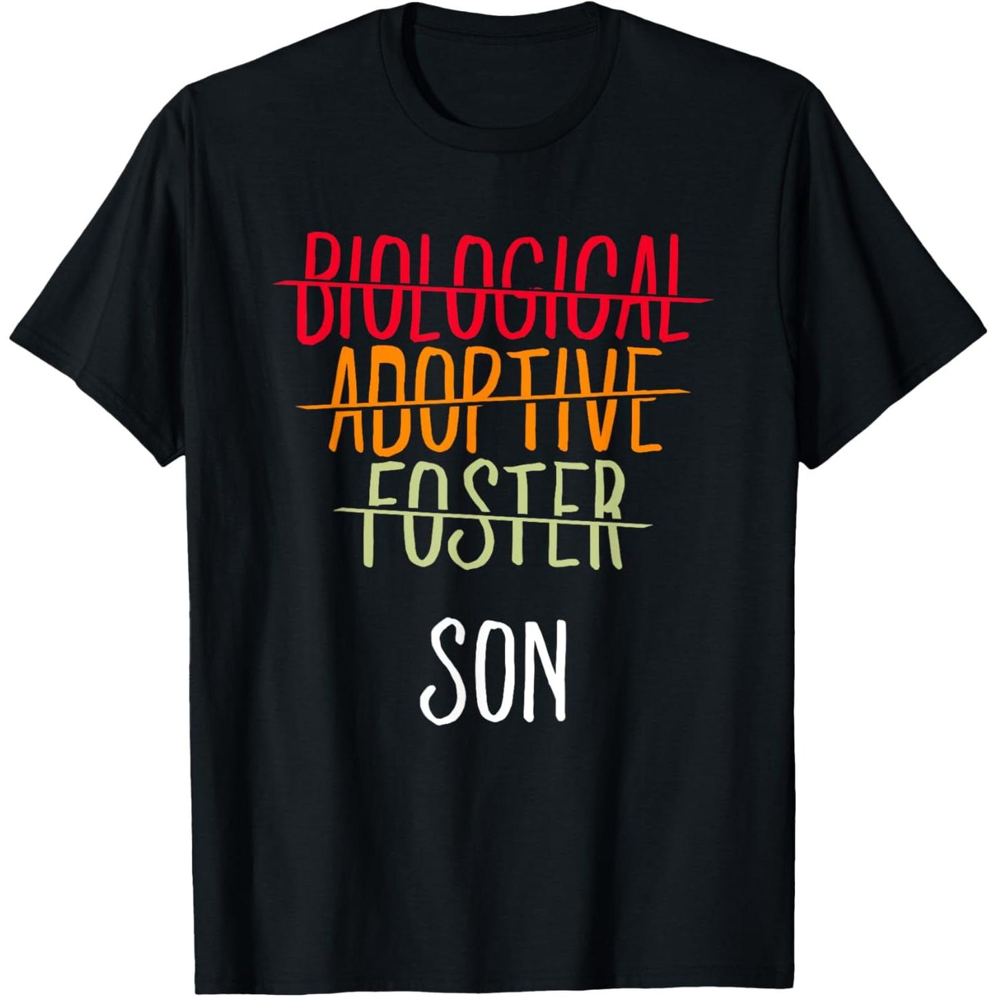 Adoptive Mother and Foster Son TShirt Celebrating Biological and Chosen Family