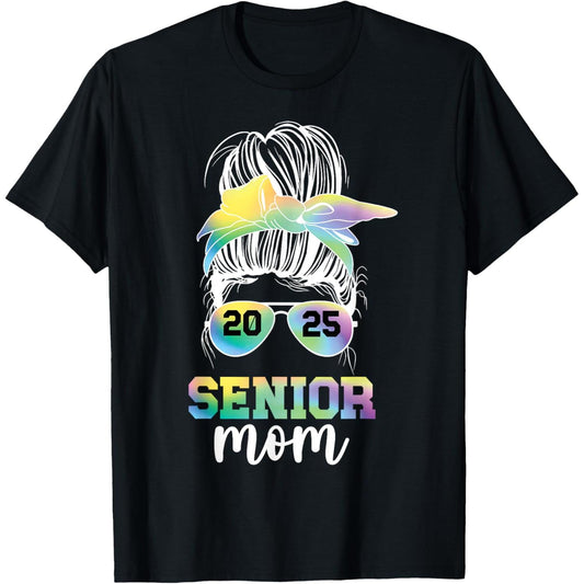 Senior Mom Tee for 2025 Class Celebrating Mother of the Senior 2025