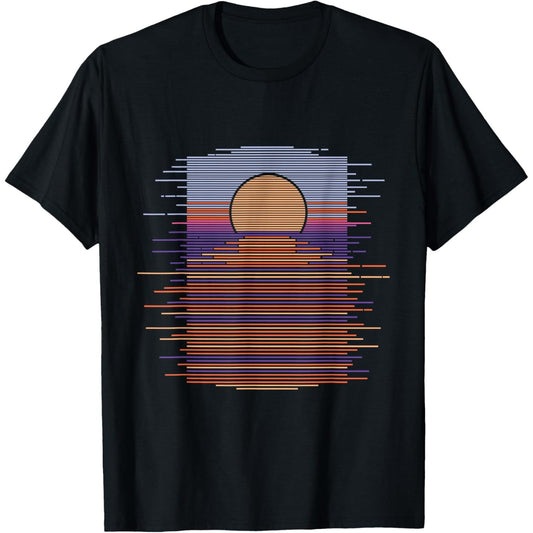 Summer Ocean Sunset T-Shirt for Men Women Casual Beachwear
