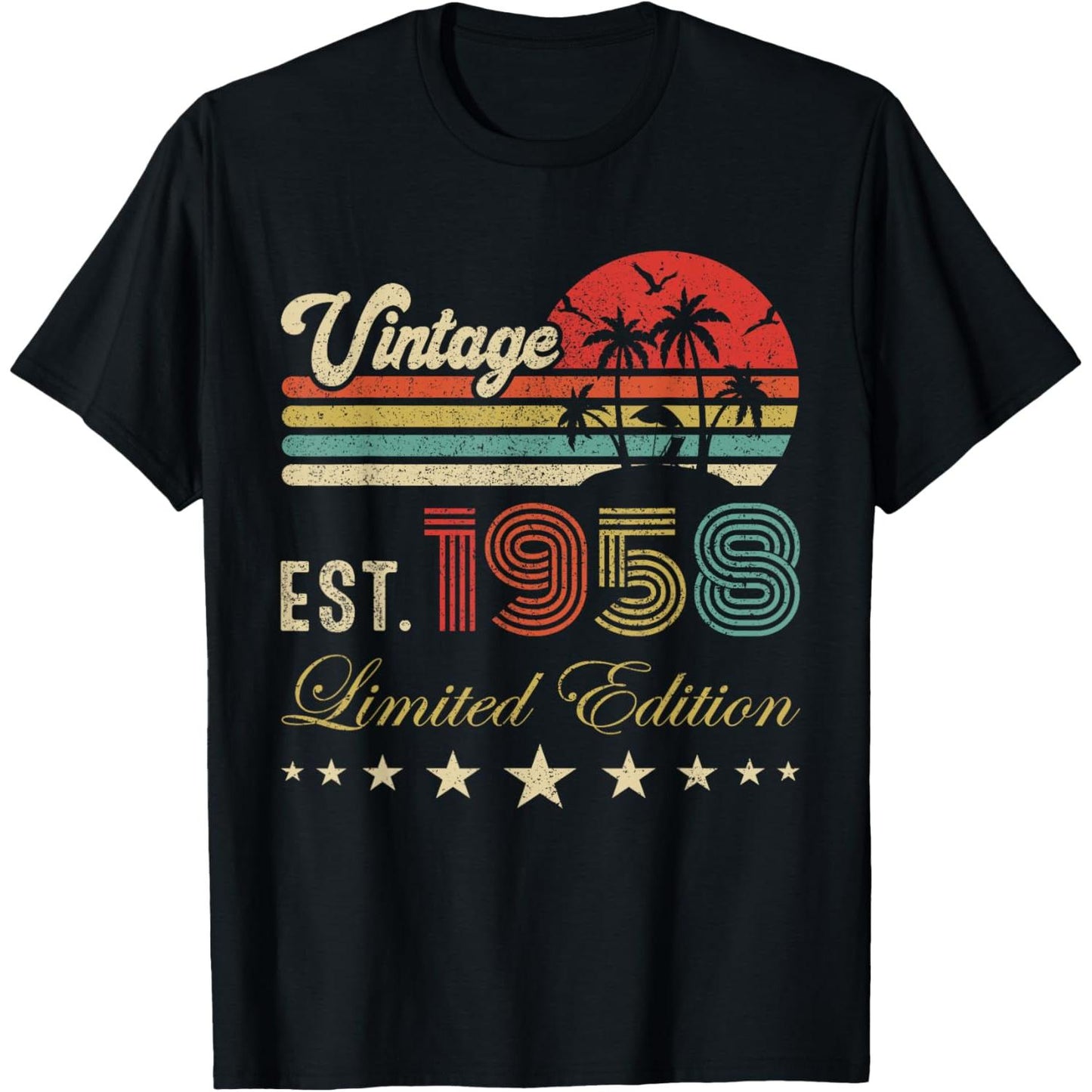 Vintage Limited Edition 67th Birthday T Shirt Celebrating 1958 Milestone