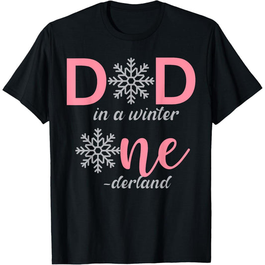 Celebrating Baby Girls First Winter Onederland Birthday T-Shirt