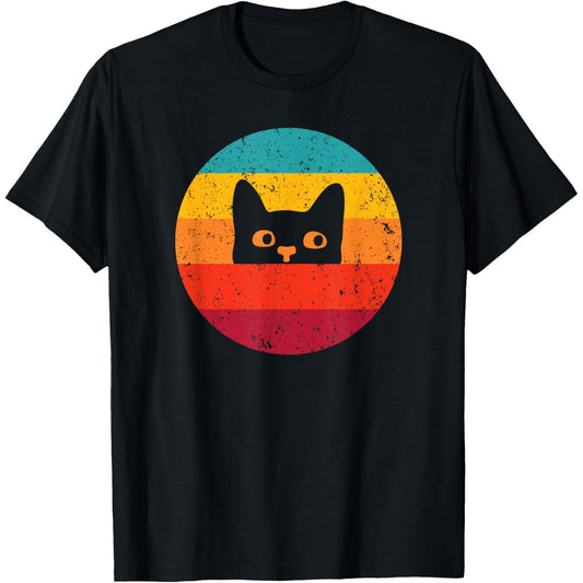 Hilarious Cat Gift Retro Vintage Style TShirt