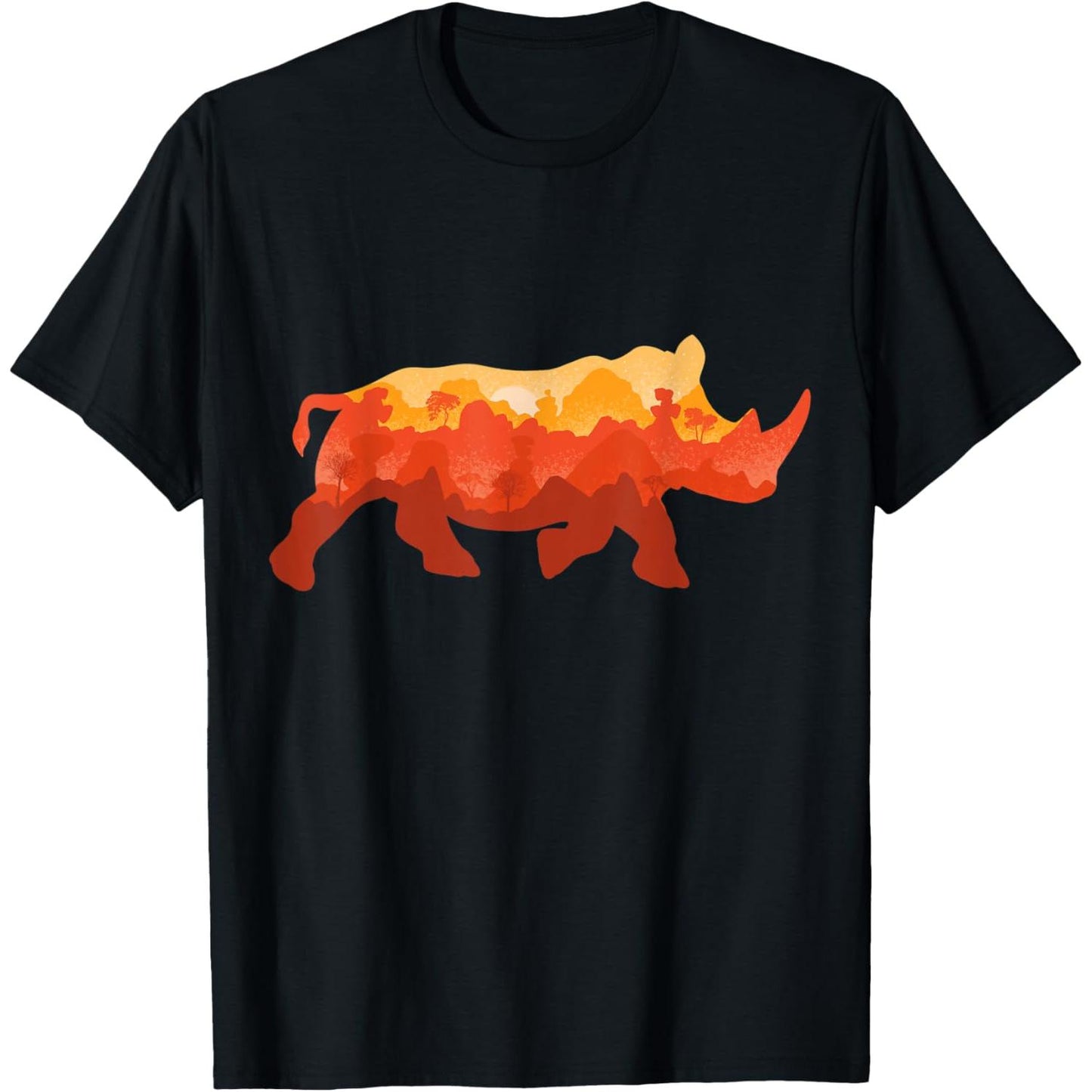 Rhino Rhinoceros Safari and African Landscape TShirt