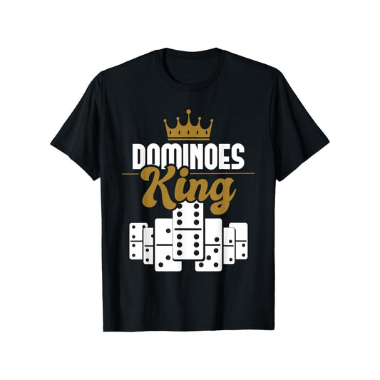 Dominoes King Domino Player Tile Game T Shirt for Men and Women Soft Comfortable Moisture Wicking Opaque Suitable for Birthdays