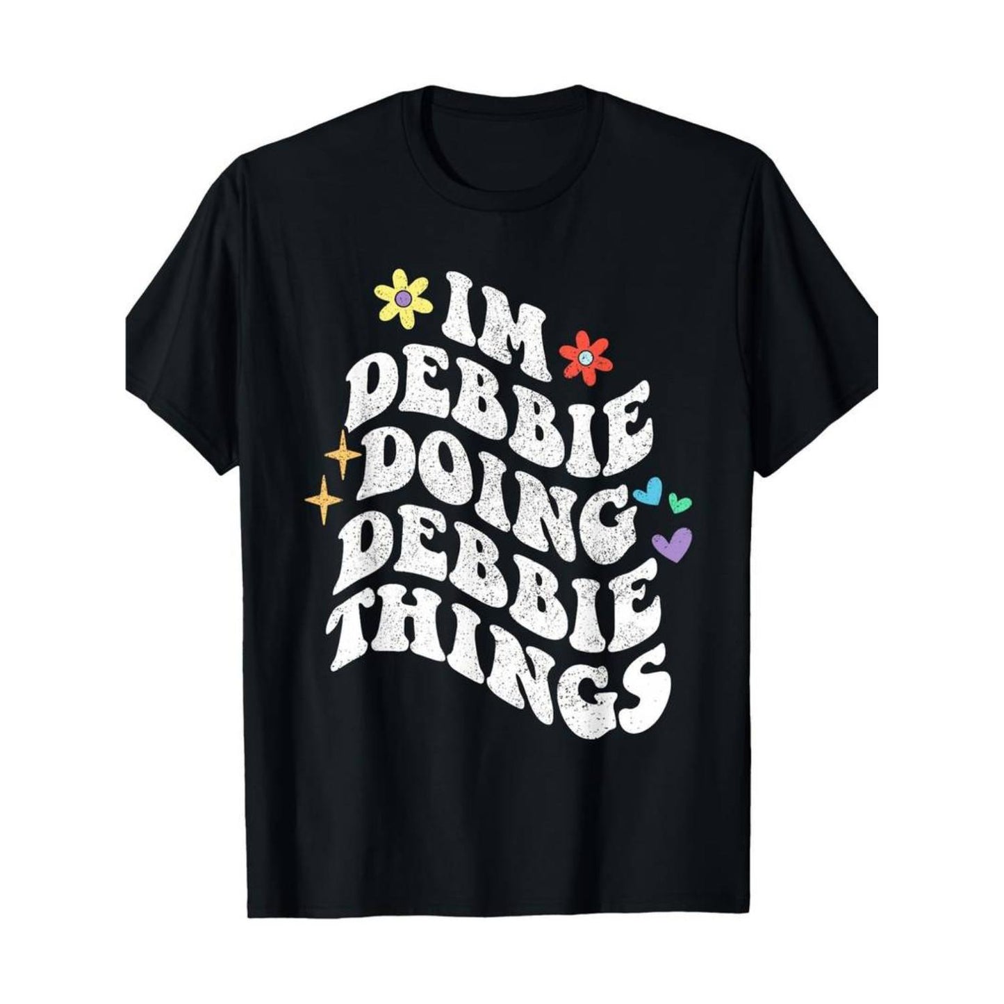 Doing Debbie Things Summer T-Shirt for Women Men and Family Round Neck 100 Cotton Short Sleeve