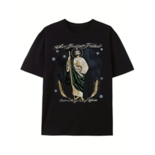 Religious AP Staple Shirt Black Design