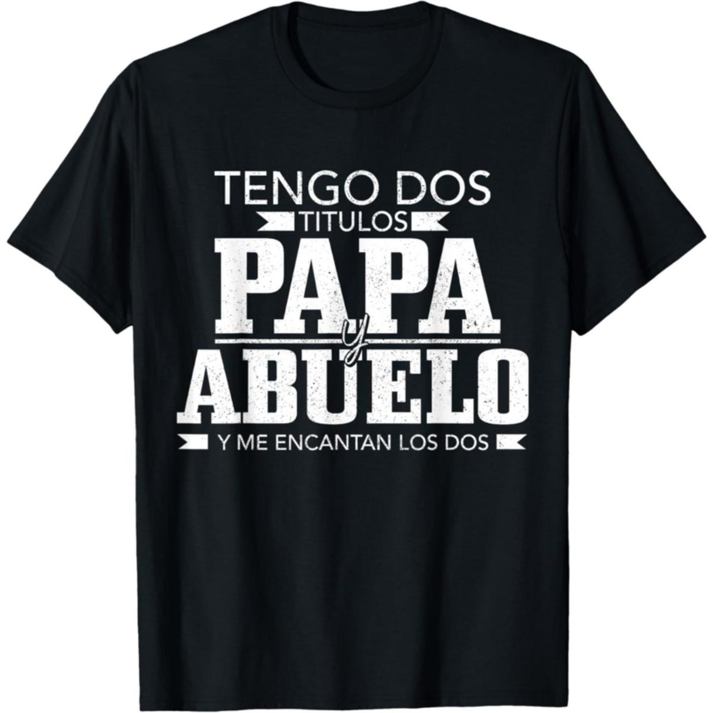 Top Rated Dad Spanish Father Day T Shirt Humorous Spanish Fatherhood Graphic Tee Casual Crew Neck Vintage Cotton Men Gifts