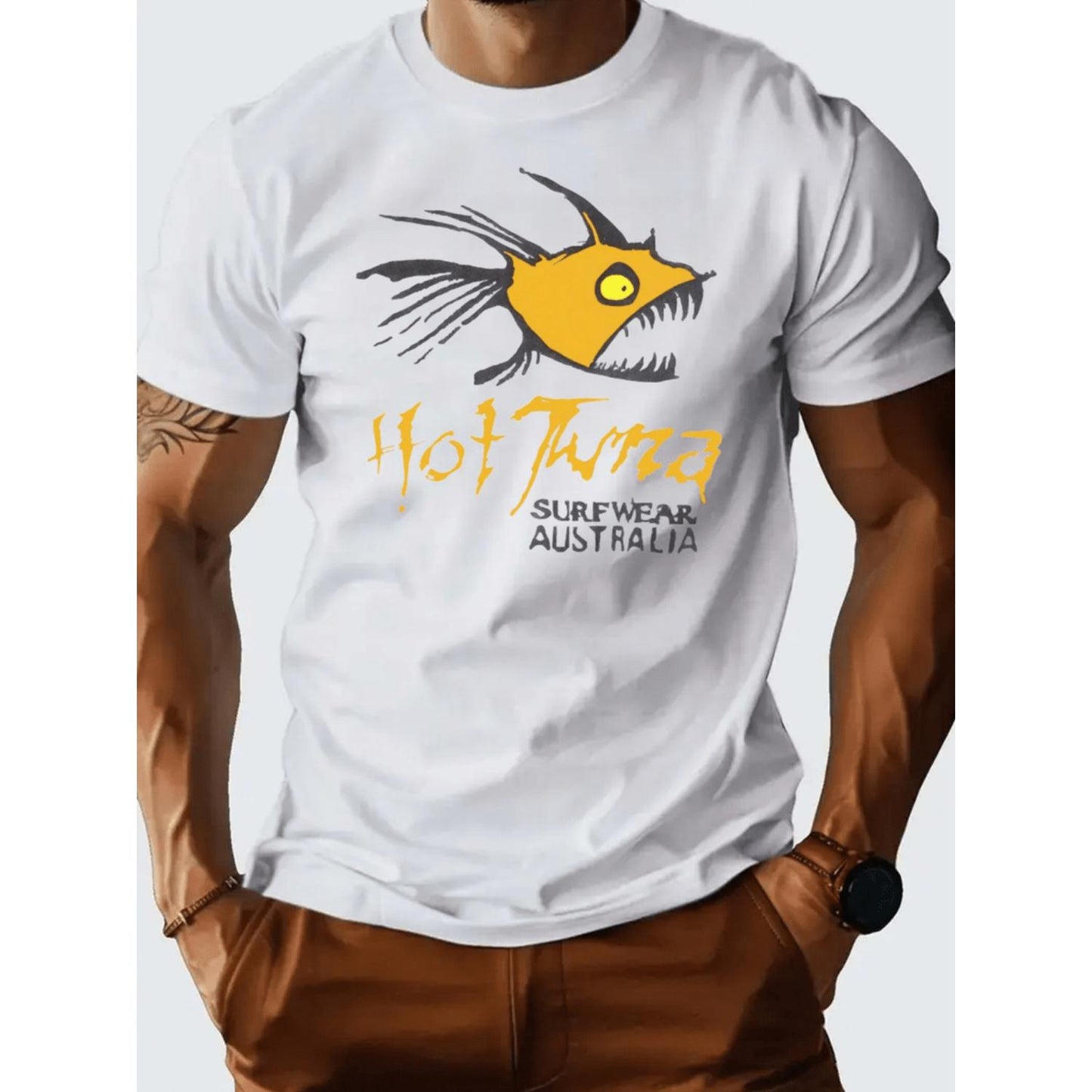 Mens Surf Graphic T Shirt Perfect Casual Summer Tee for Everyday Outdoor Activities