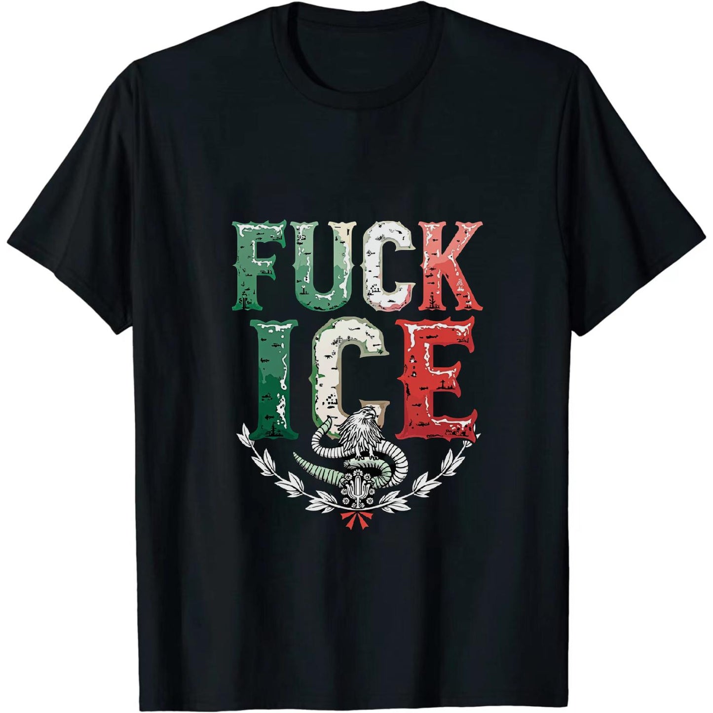 Expressing Anti Immigration Enforcement Sentiment Through Bold Mexico Flag T Shirt