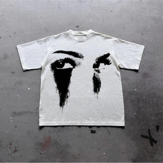 Vintage Portrait Graphic Cotton TShirt Casual Y2k Unisex Gift