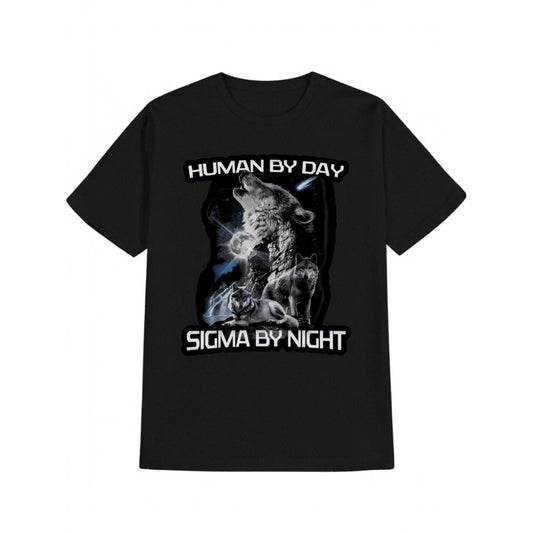 Humorous Graphic T Shirt for Men Vintage Black Summer Short Sleeve Animal Print Casual Round Neck Comfortable and Machine Washable Ideal Gift
