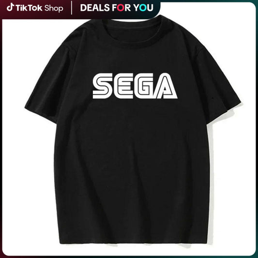 Latest Sega-Inspired Men T Shirts for Summer Casual Wear Short Sleeve Street Fashion Harajuku Style Game Enthusiast T Shirts