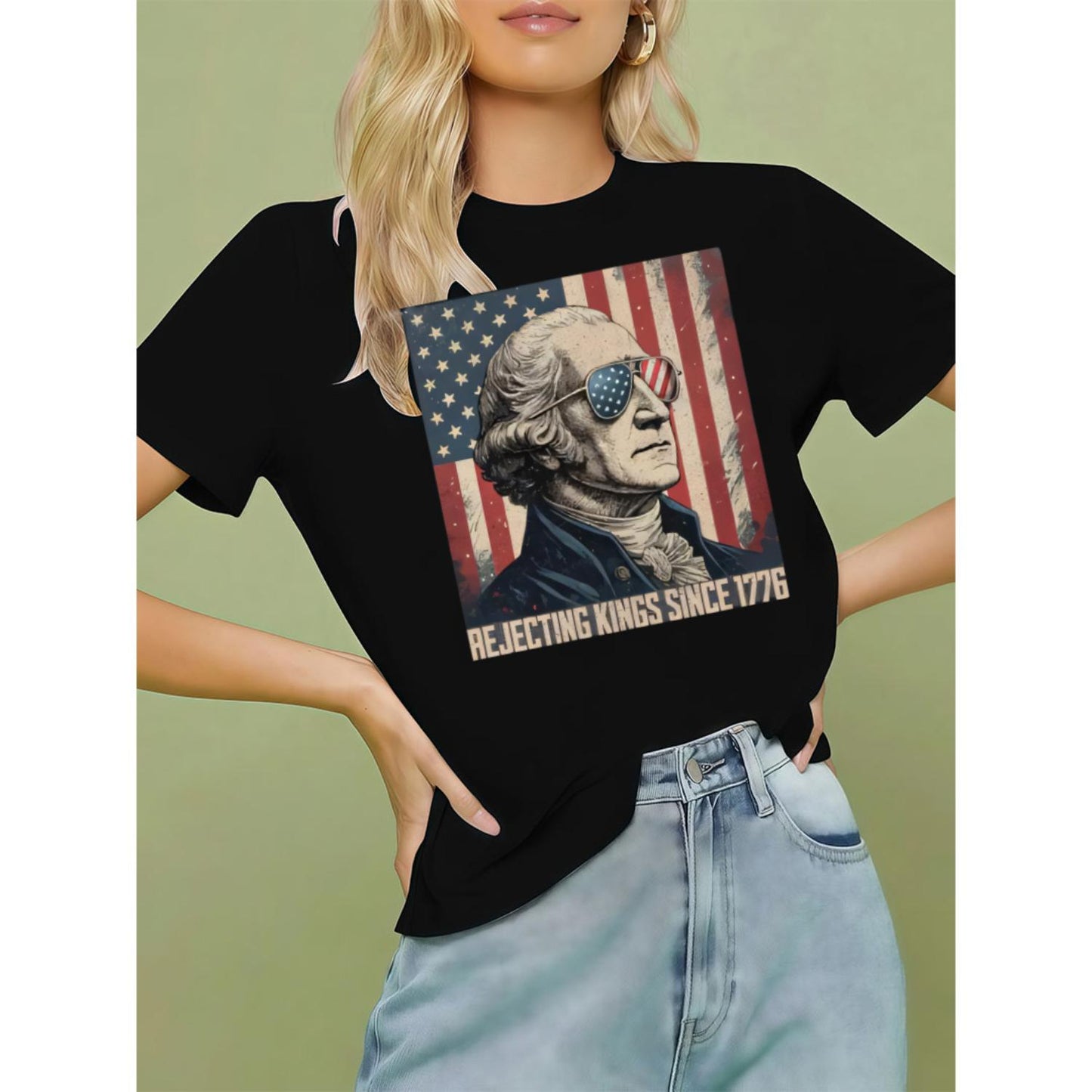Cotton Casual Comfort Rejecting Kings Graphic TShirt for Every Activist