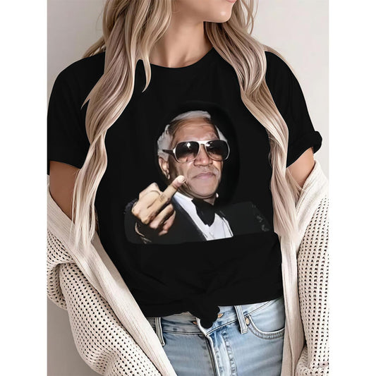 Mafia Style Short Sleeve Cotton T Shirt All Season Fun Look