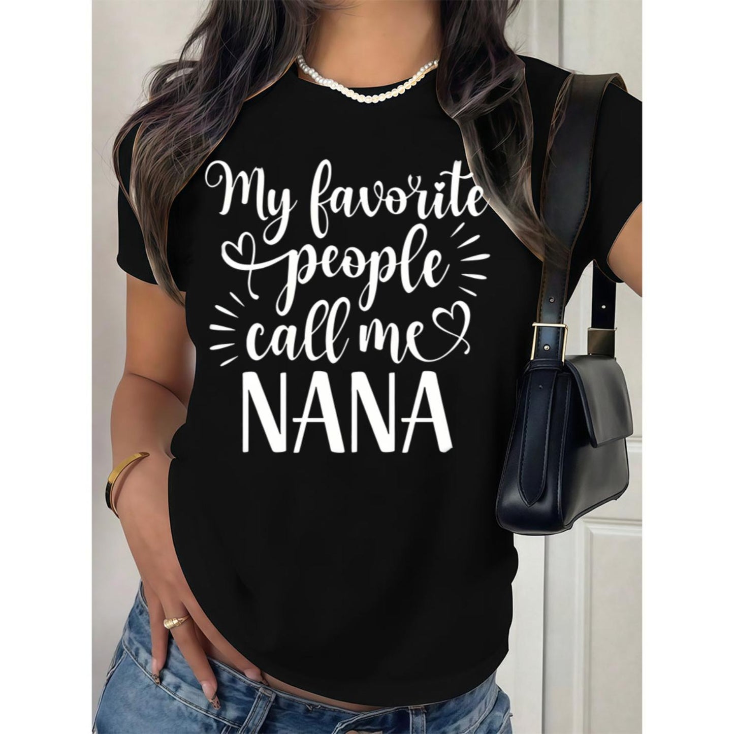 Lightweight Breezy Casual Tops for Women featuring Nana Prints and Short Sleeves Perfect for Hot Weather