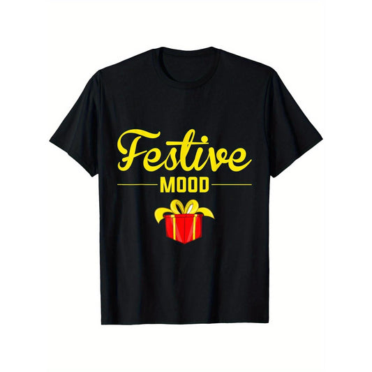 Festive Mood Gift Graphic Holiday Spirit T Shirt