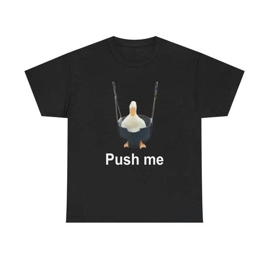 Adorable Duck on Swing T Shirt for All Ages Unique Cotton Tee