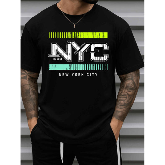 Men S New York 1989 Retro T Shirt Featuring Iconic Design in Classic Urban Style Made of 180g 100 Cotton Short Sleeve Top