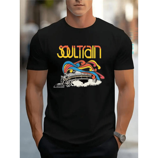 Men's Comfortable Crew Neck Casual Cotton Short Sleeve T Shirt Soft Breathable Summer Streetwear Trendy Letter Print
