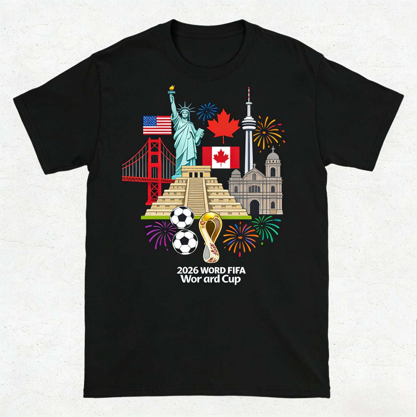 Humorous 2026 World Cup Soccer Fan T Shirt Celebrating Us National Team Spirit