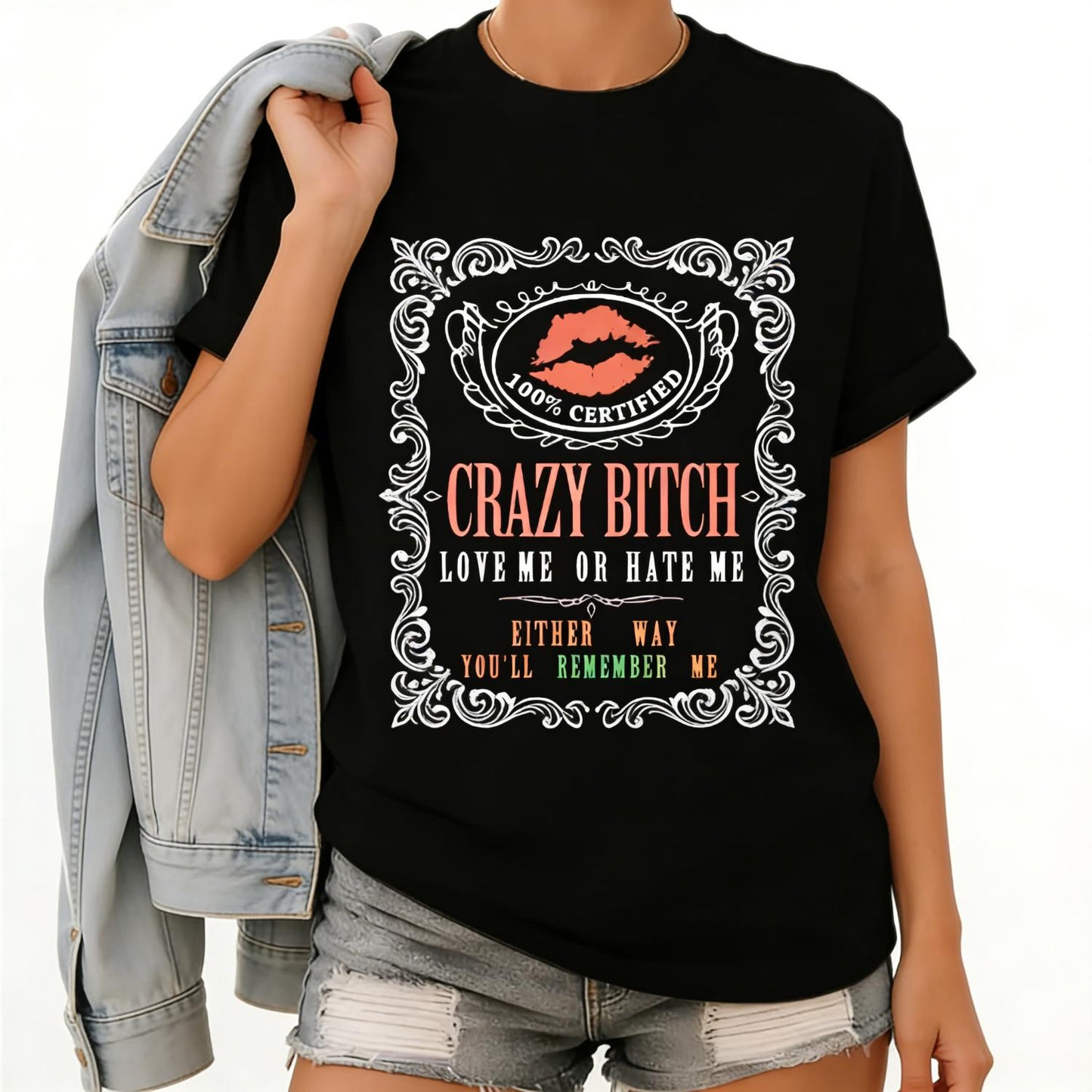Trendy Casual Cotton Short Sleeve Tee Featuring Humorous Bold Statement Design