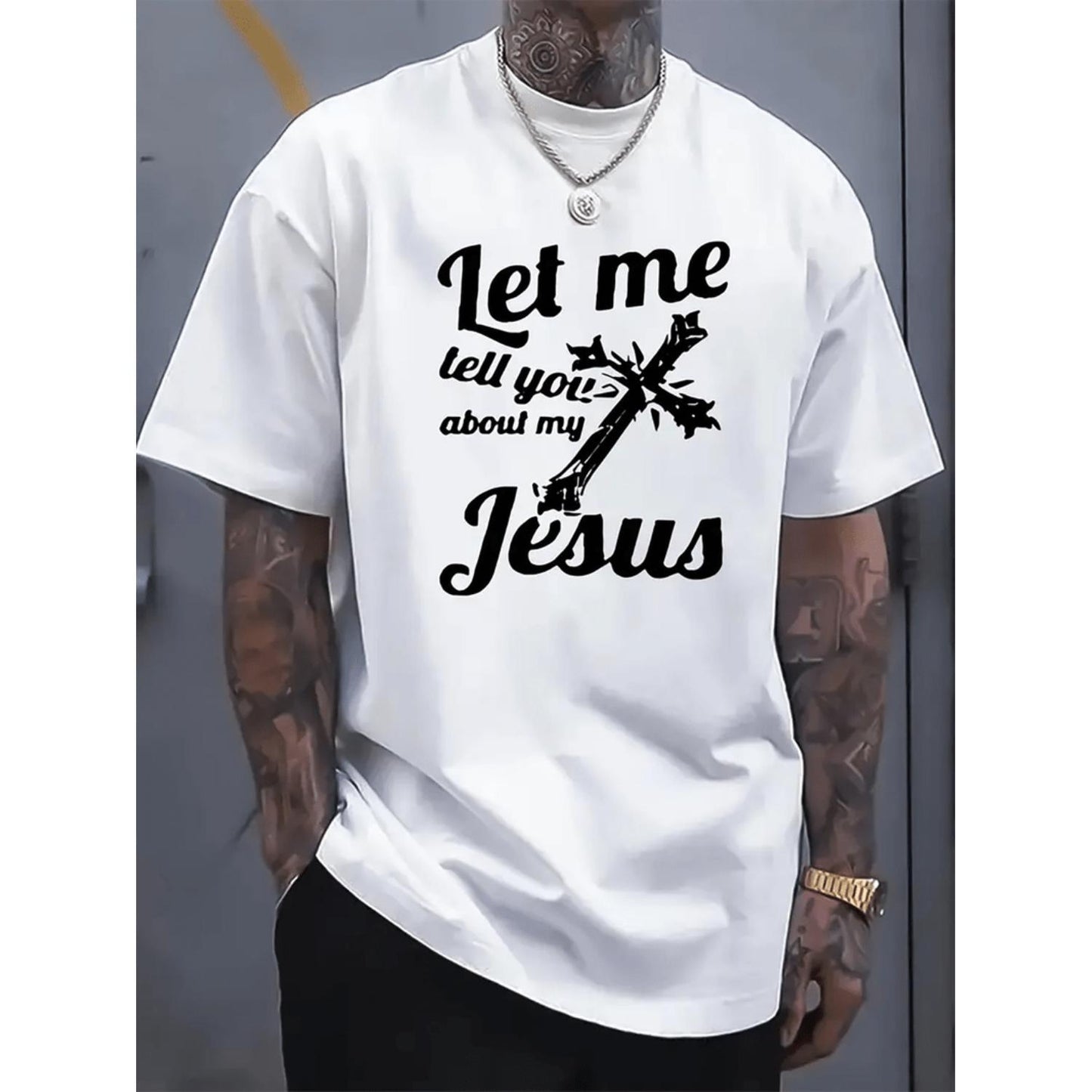 Plus Size Printed Casual Summer Short Sleeve T shirt for Men