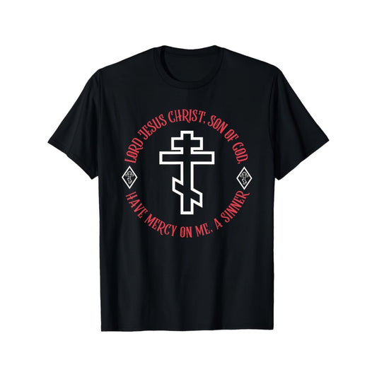 Religious Graphic T Shirt for Men and Women Bold Red and White Design Breathable Cotton Perfect for Church Faith and Gift