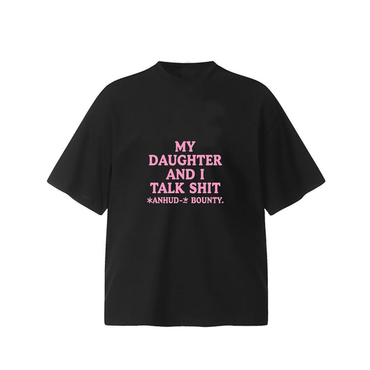 Y2K Grunge Oversized Graphic Tee for Mothers and Daughters Streetwear Aesthetic Black Cotton T Shirt