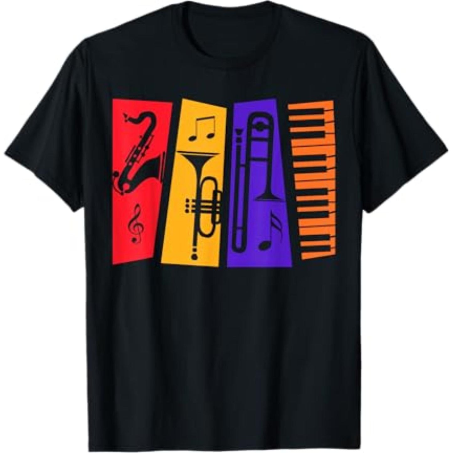 Jazz Instruments for Enthusiasts Play Jazz Music T-Shirt