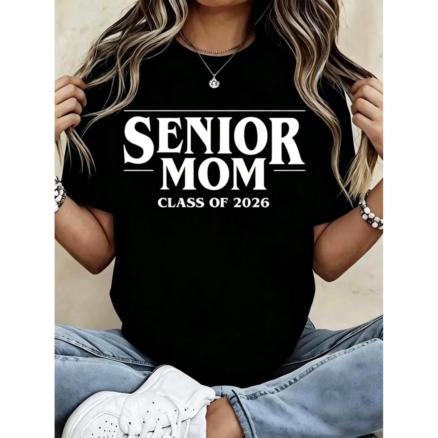 Senior Class of 2026 Mom T Shirt Celebrating Graduation for Women High School Senior Year Apparel