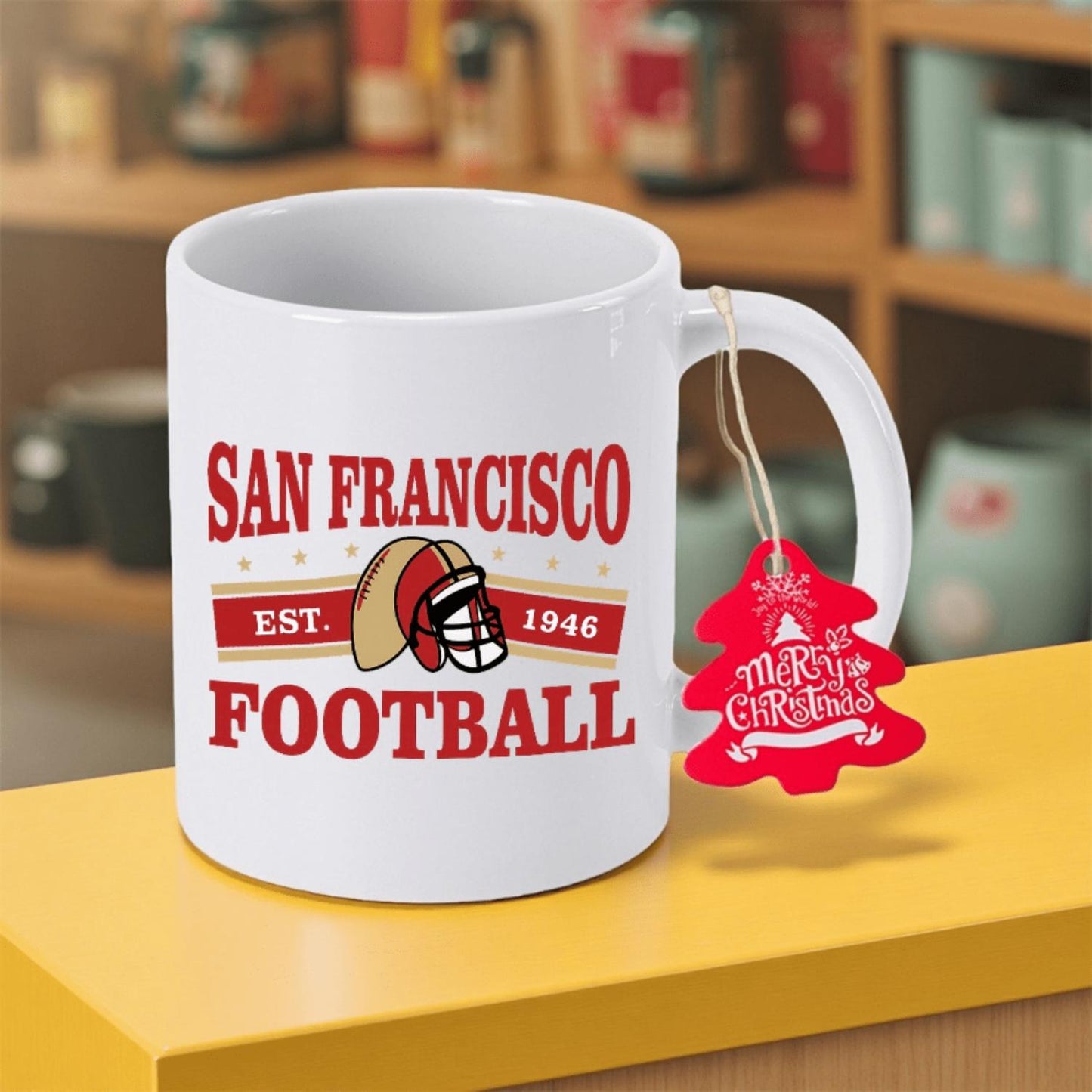 San Francisco 1946 Football Heritage Vintage Ceramic Mug - Non-Slip Coffee Cup with Football