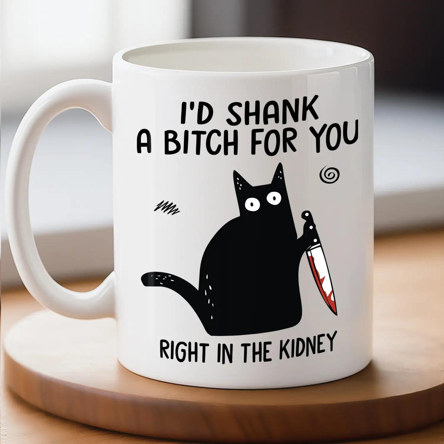 Friendship 11oz Ceramic Mug - Defend My Bestie - Sarcastic Gift Idea Reusable Reusable Washable Coffee Cup Tumbler Reuse Drinkware