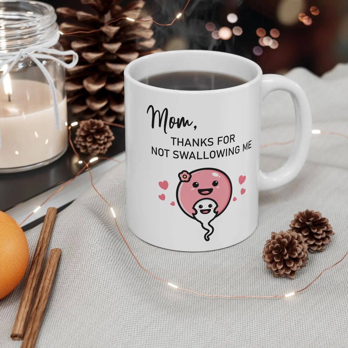 Funny Mother's Day Coffee Tea Cup Tumbler Washable Glossy Ceramic Drinkware